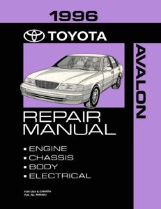 Chiltons Manual Toyota Avalon 1996 Repair